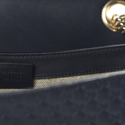 Gucci Soft Microguccissima Medium Emily Chain Shoulder Bag Blue 10 of 11
