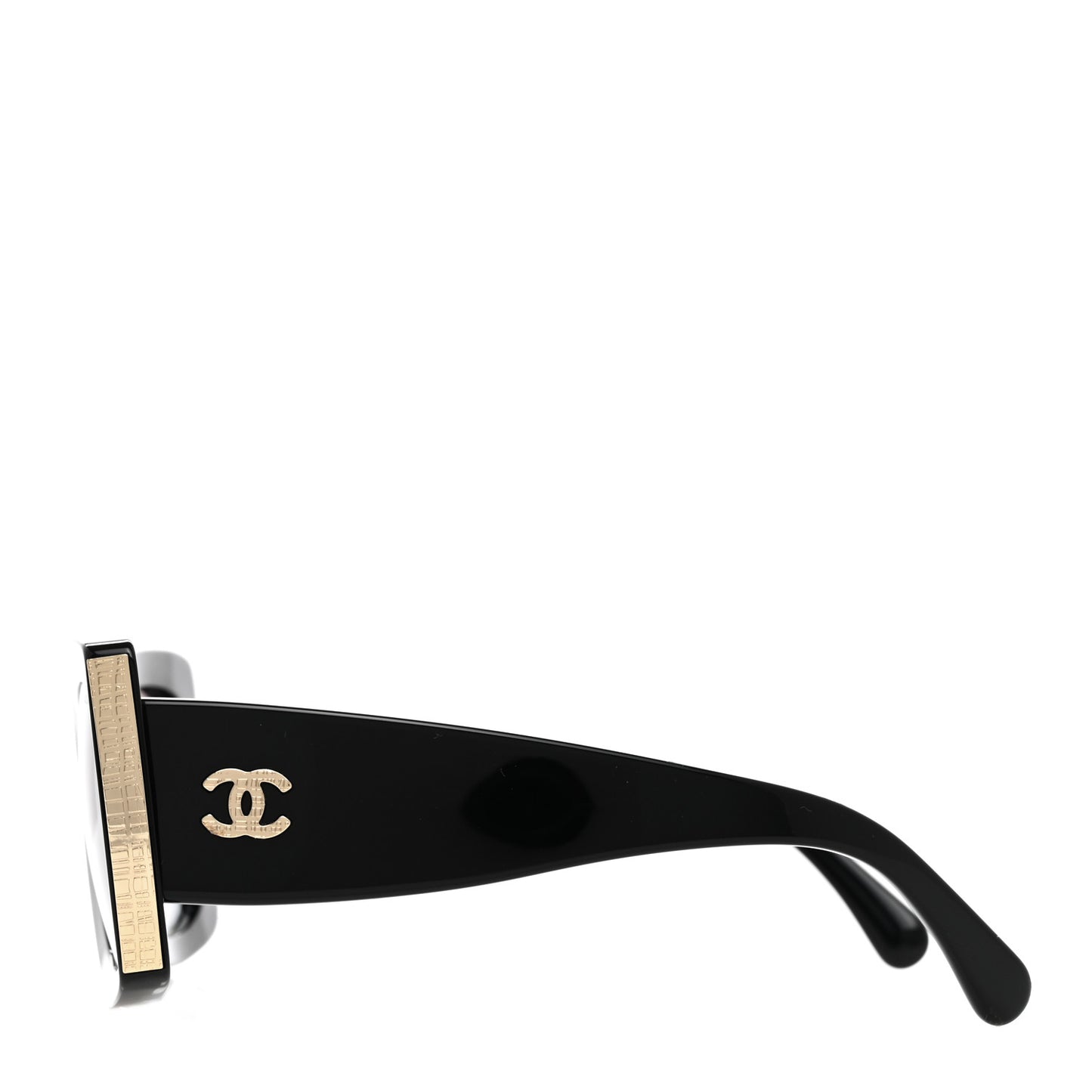 Acetate Rectangle Sunglasses 5435 Black