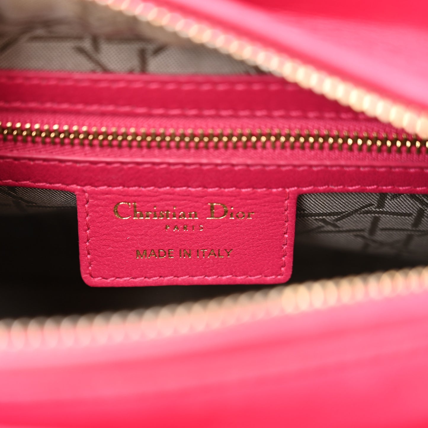Lambskin Cannage Medium Lady Dior Pink