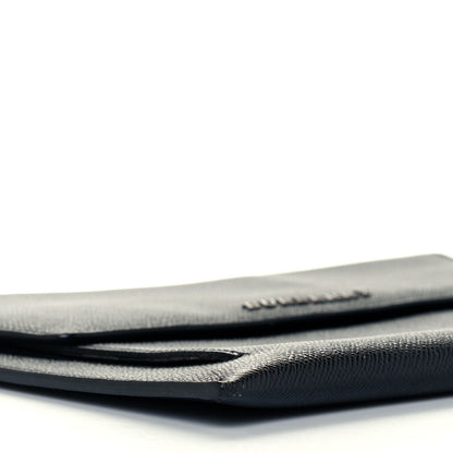 Burberry Grainy Calfskin Flap Pouch Black 9 of 10