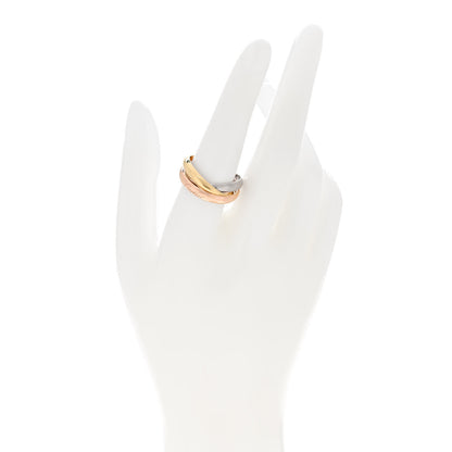 Cartier 18K Pink Yellow White Gold Classic Trinity Ring 58 8.25 2 of 4
