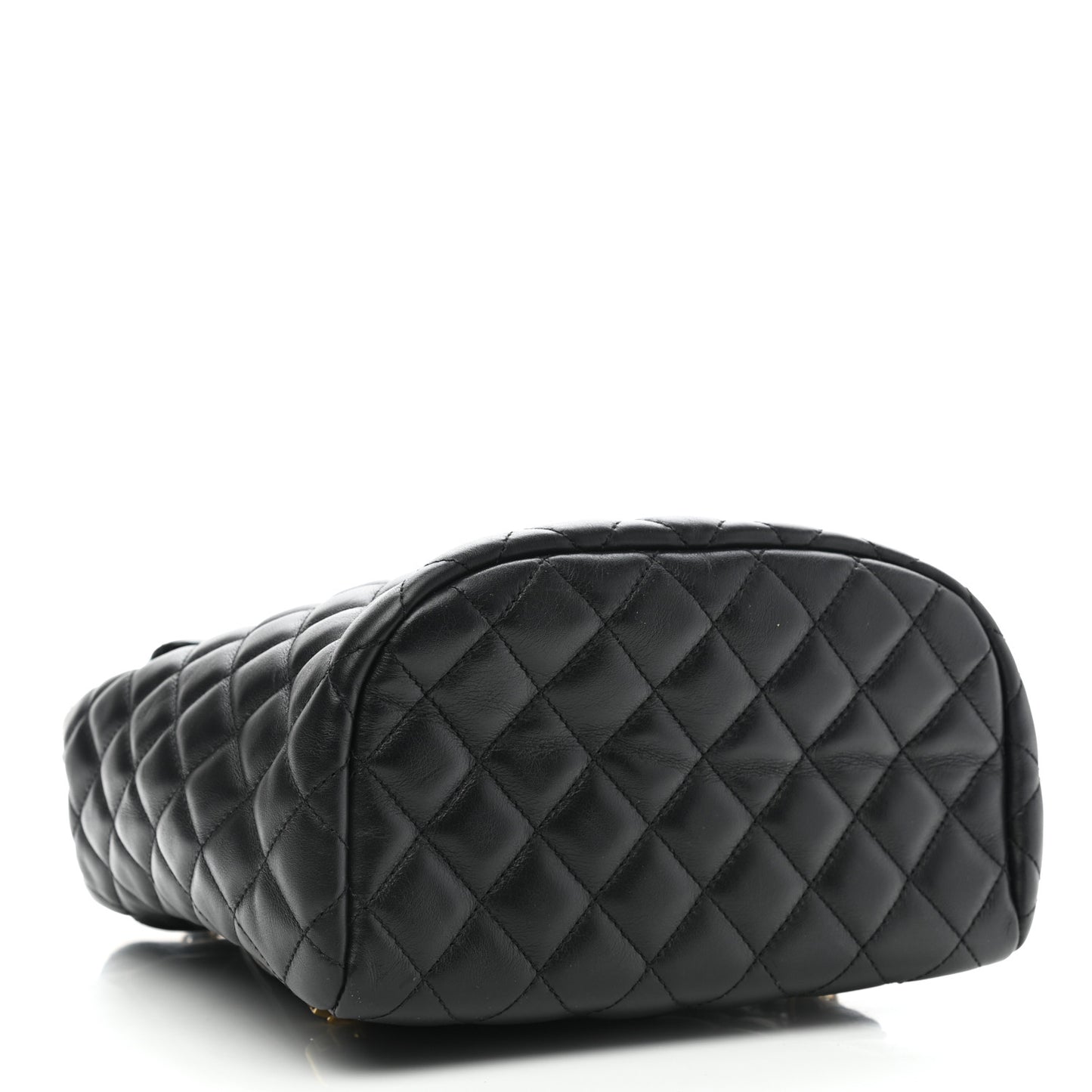 Lambskin Quilted Small Urban Spirit Backpack Black