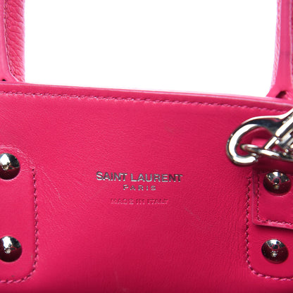 Saint Laurent Grained Calfskin Nano Sac De Jour Fuchsia 6 of 11