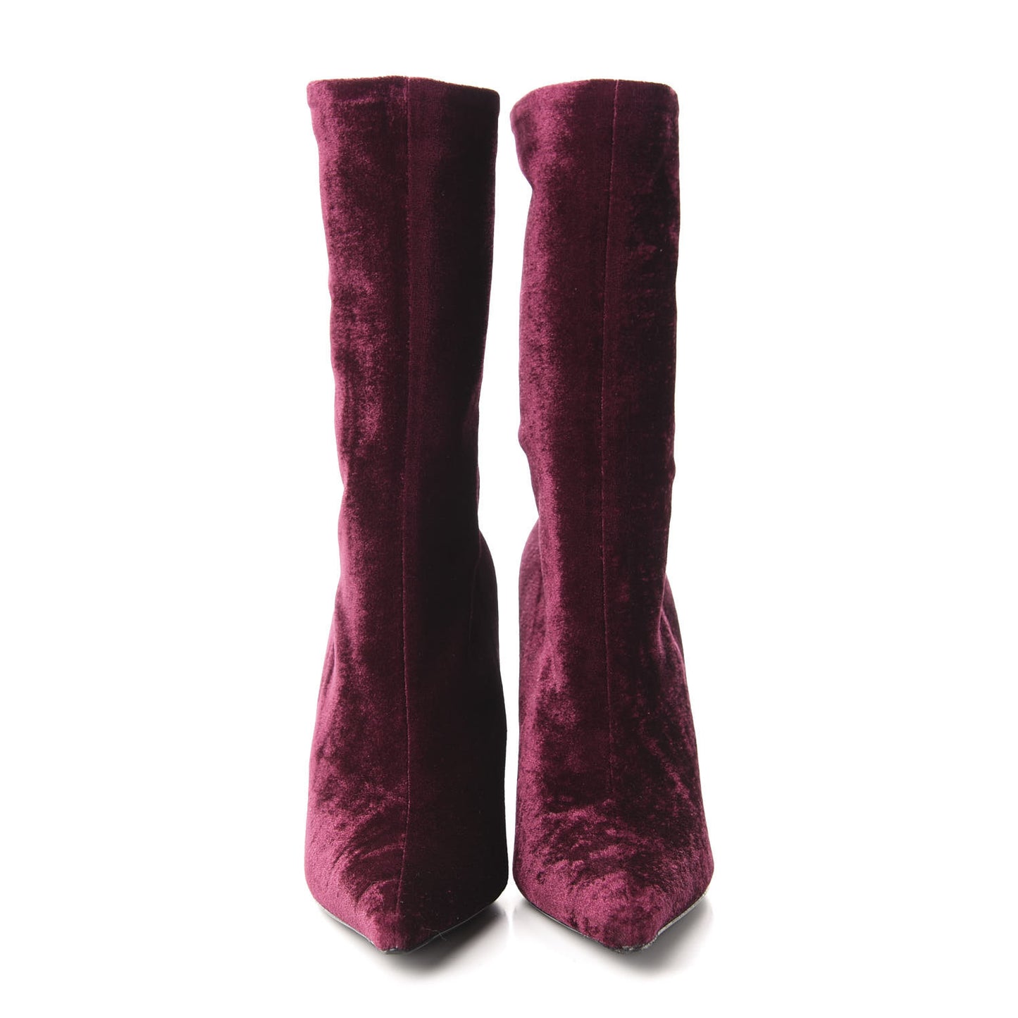 Velvet Extreme Pointed Toe Knife Booties 36 Rouge Prune