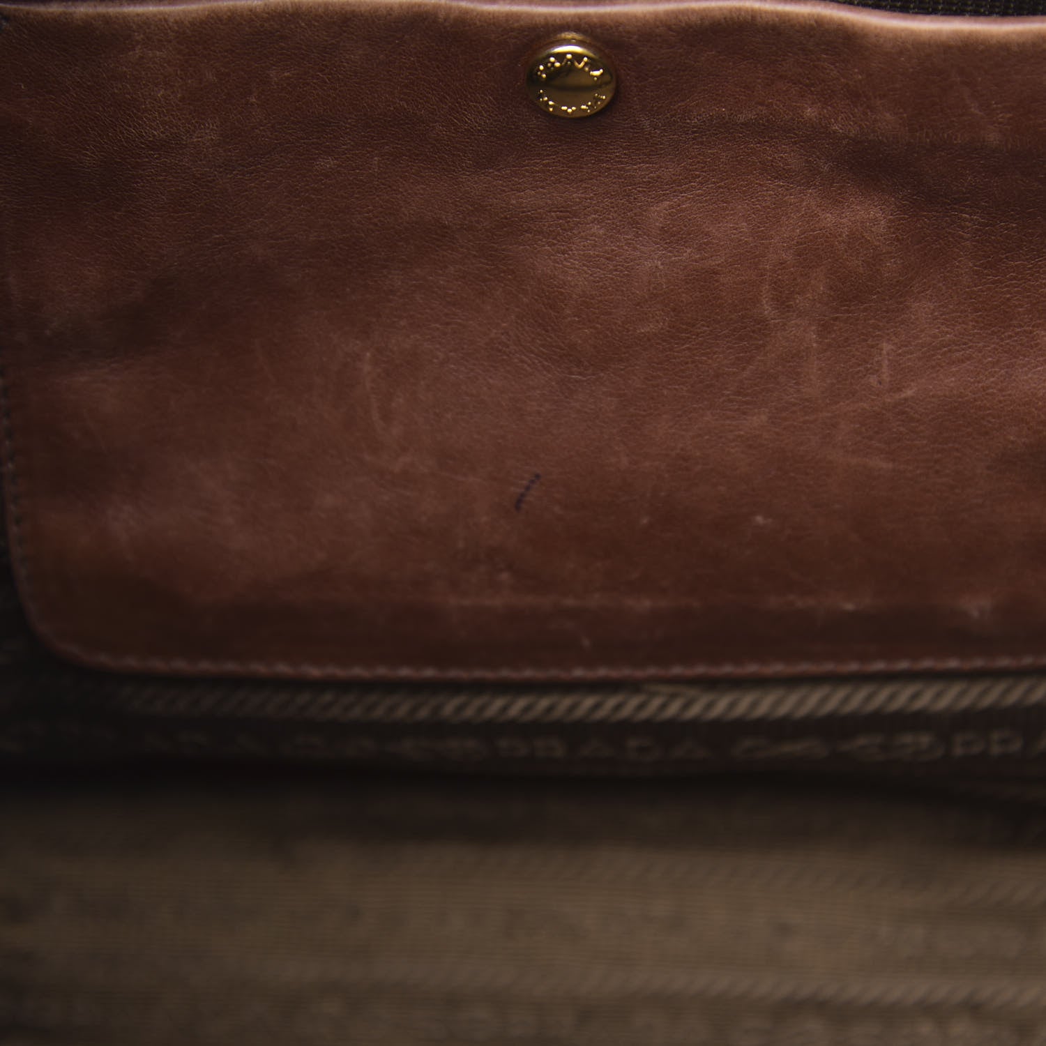 Prada Cervo Shopping Satchel Bruciato 17 of 20