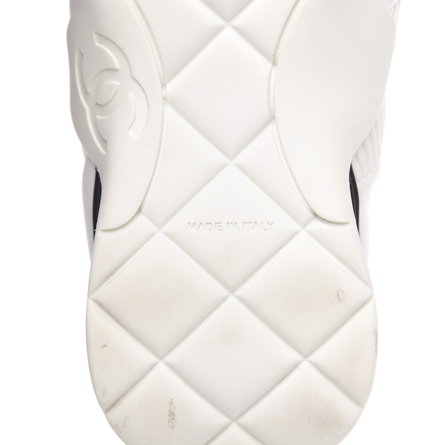 Stretch Fabric CC Sneakers 36.5 White