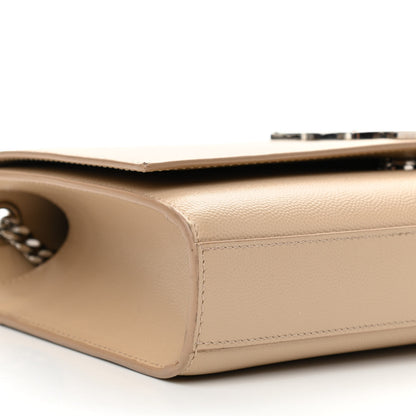 Saint Laurent Grain De Poudre Medium Classic Monogram Kate Satchel Sable Beige 9 of 15