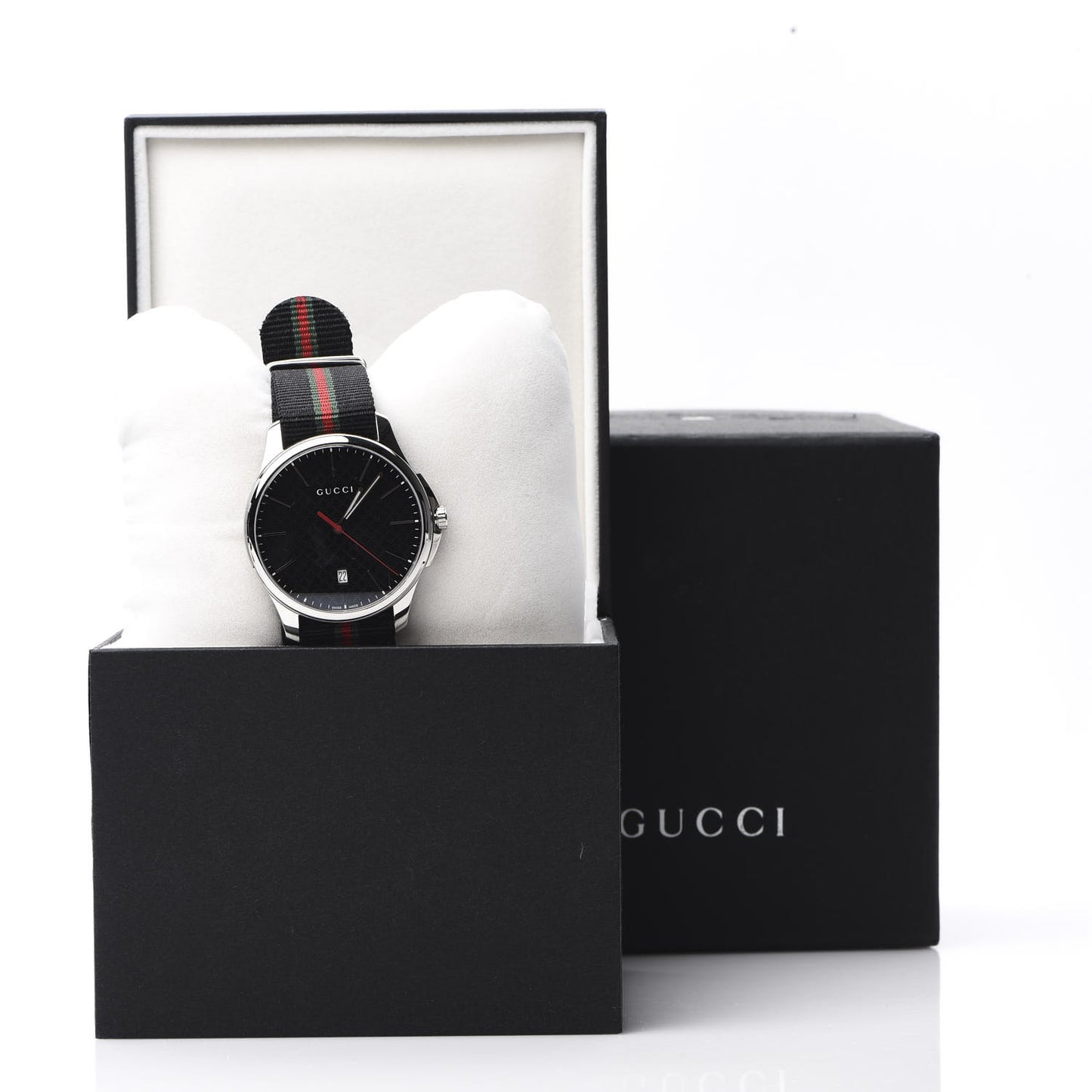 Stainless Steel Nylon 40mm G-Timeless Web Quartz Watch Black