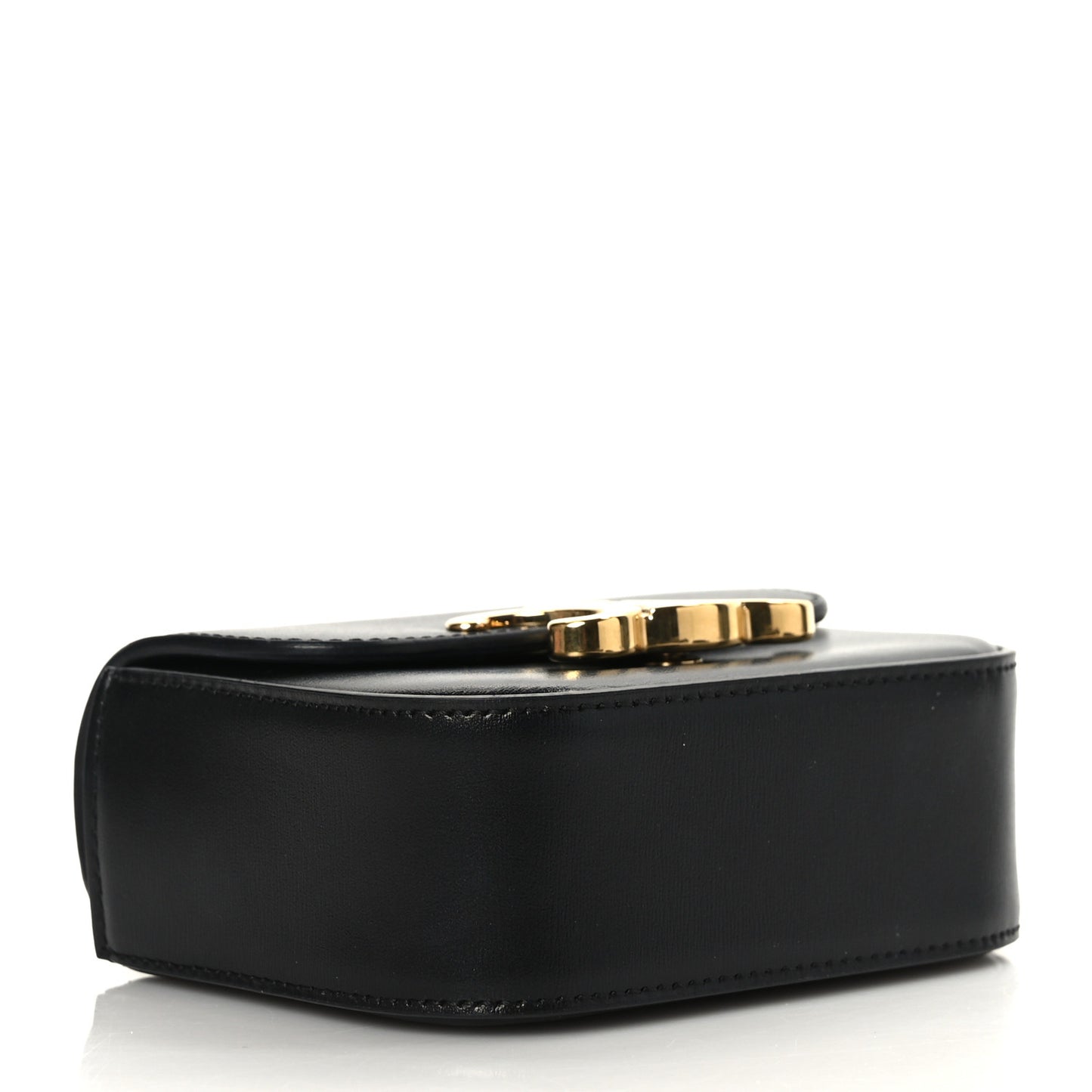 Shiny Calfskin Mini Triomphe Black