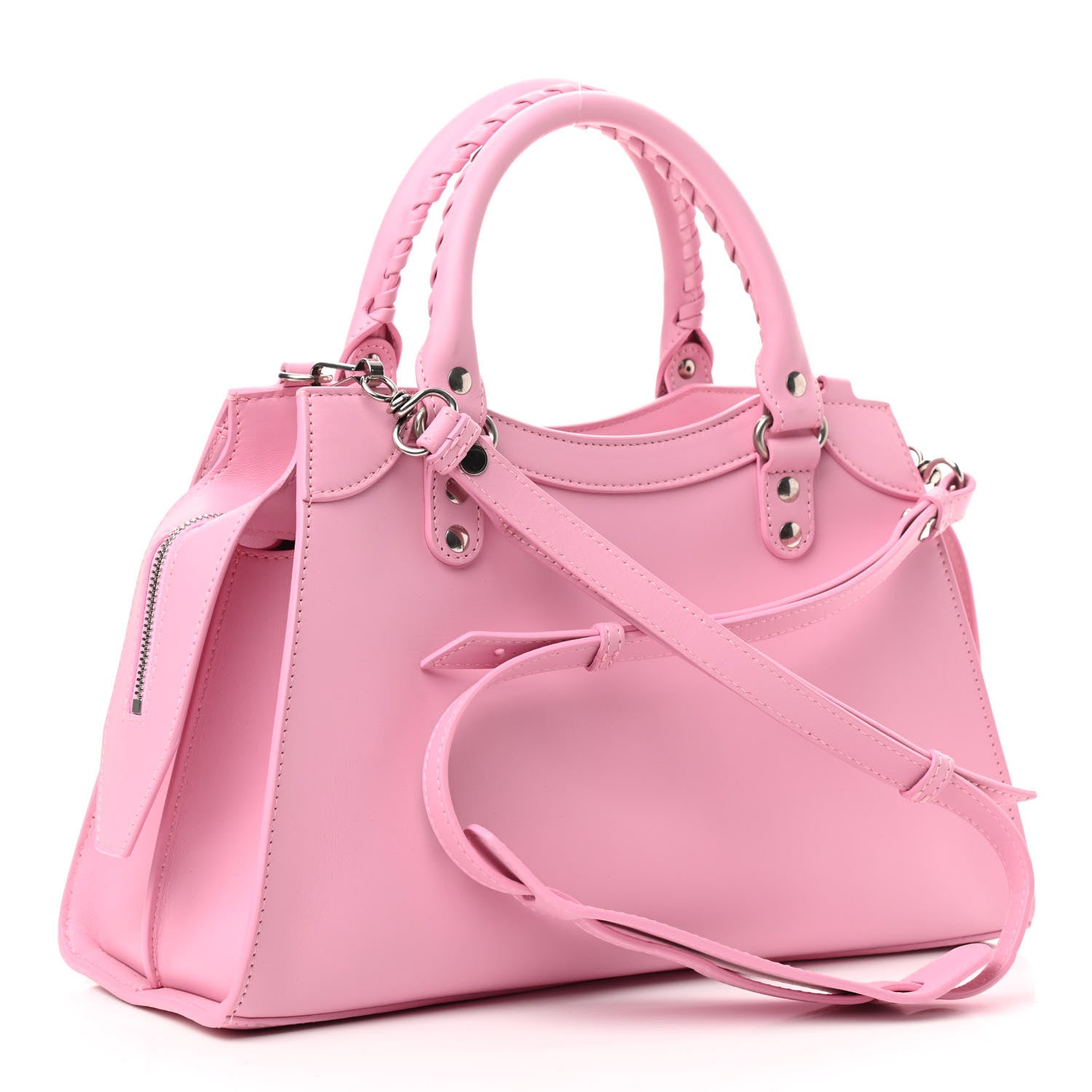 Balenciaga Smooth Calfskin Neo Classic Silver Hardware S City Candy Pink 3 of 15
