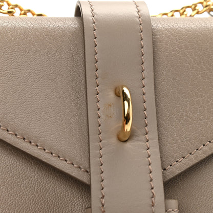 Chloe Shiny Goatskin Calfskin Mini Aby Chain Shoulder Bag Motty Grey 10 of 10