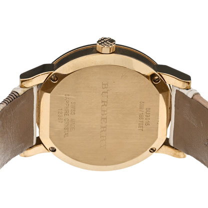 Burberry Stainless Steel Calfskin 38mm The City Quartz Watch Beige BU9015 4 of 5