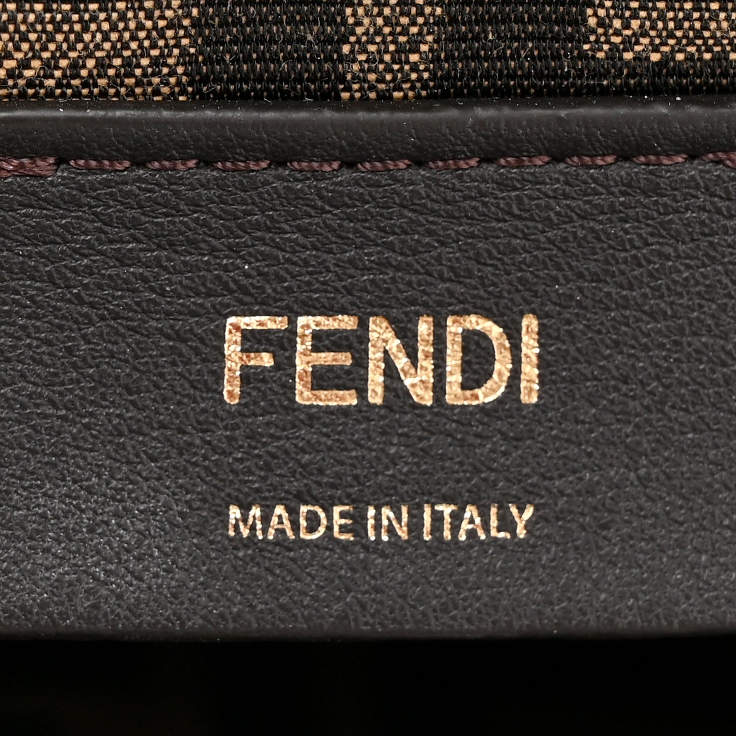 Shiny Nappa Medium Fendi First Caramello