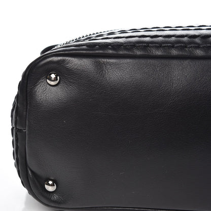 Chanel Calfskin Stitched Large Expandable Flap Bag Black 9 of 10