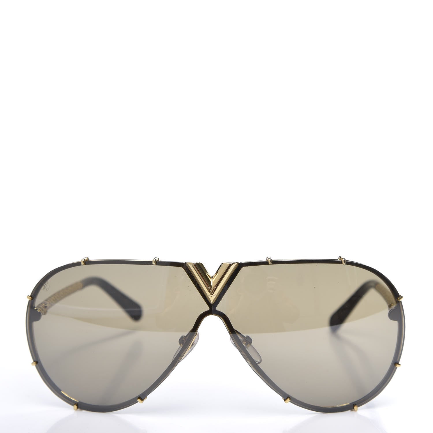 Louis Vuitton Metal LV Drive Sunglasses Z0897W Black Gold 2 of 9