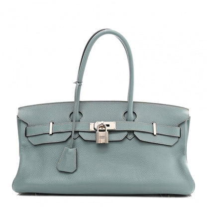 Hermes Togo JPG Shoulder Birkin II 42 Ciel 1 of 16