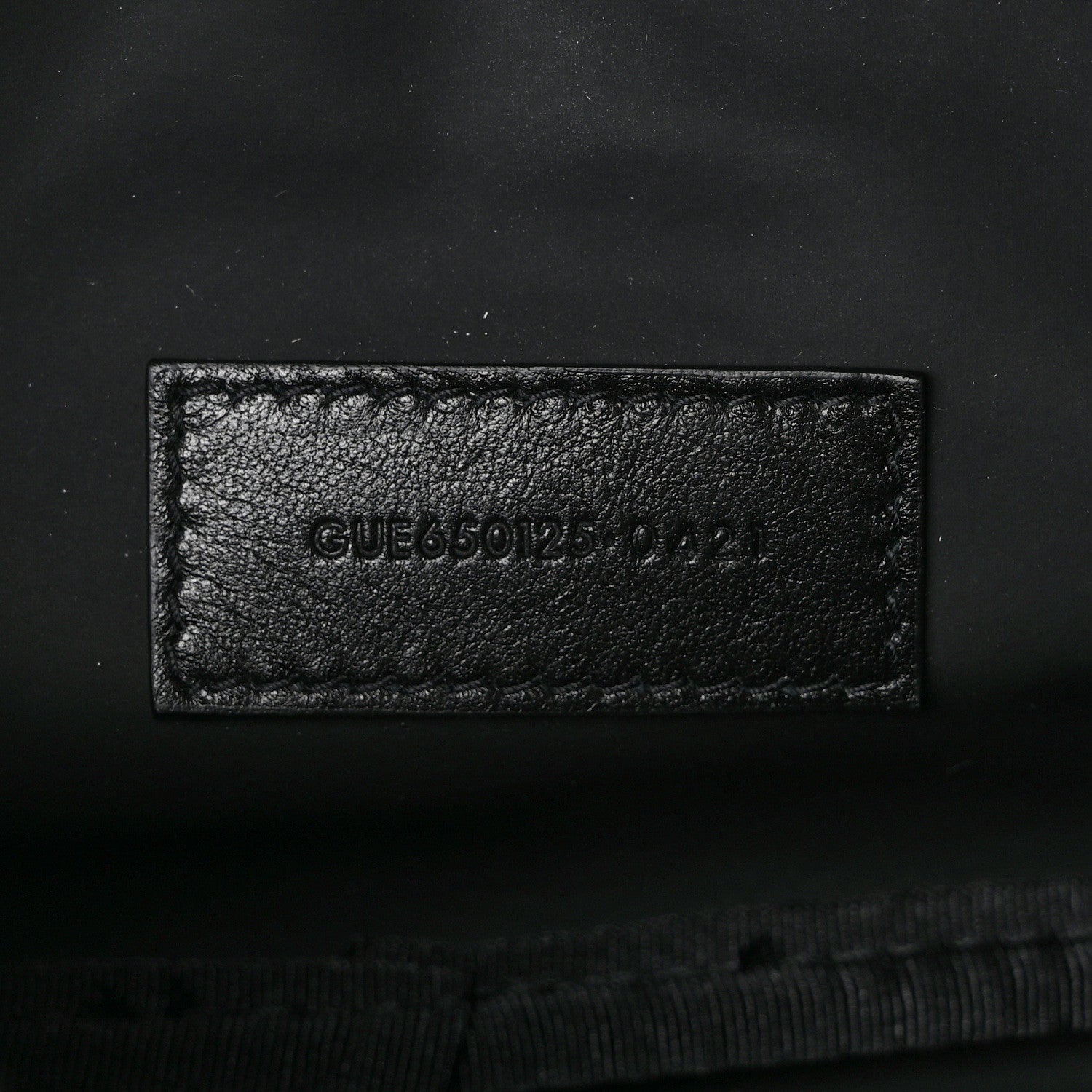 Saint Laurent Calfskin Crocodile Embossed Cosmetic Case Black 7 of 7