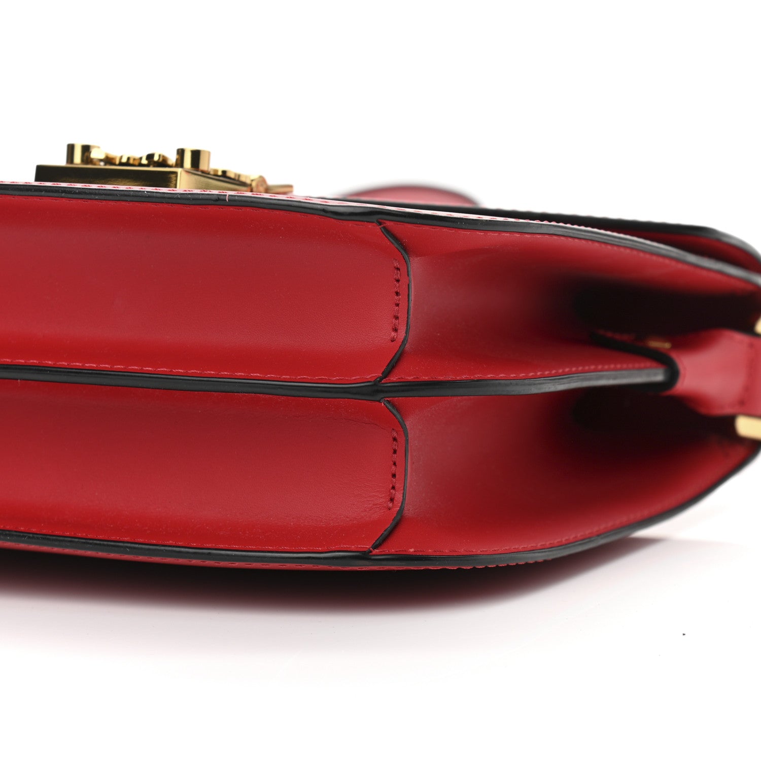 MCM Calfskin Patricia Small Crossbody Bag Red 9 of 10