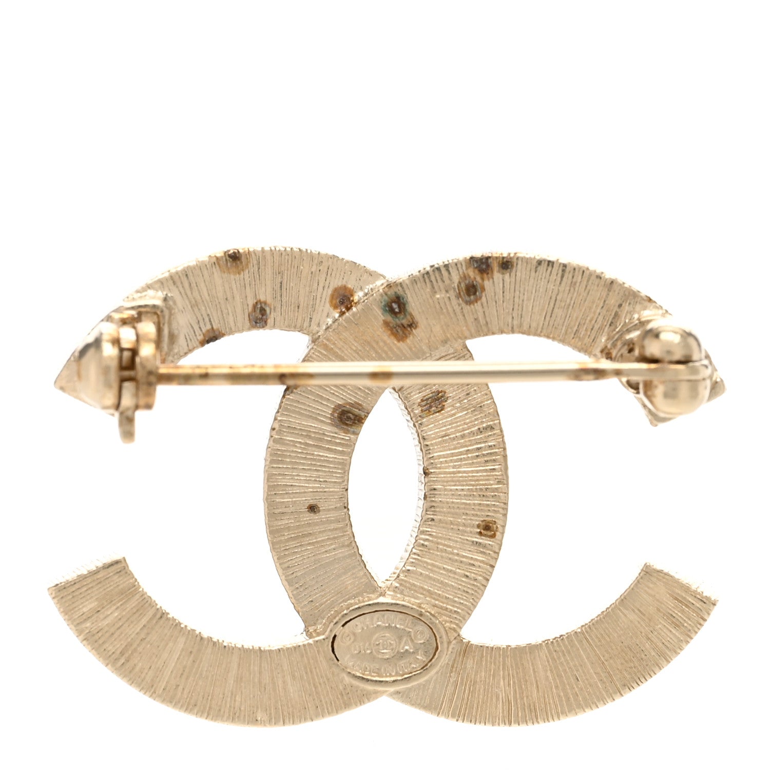 Chanel Bead CC Brooch Black Gold 3 of 5
