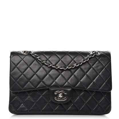 Chanel Lambskin Quilted Medium Double Flap Black 1 of 12