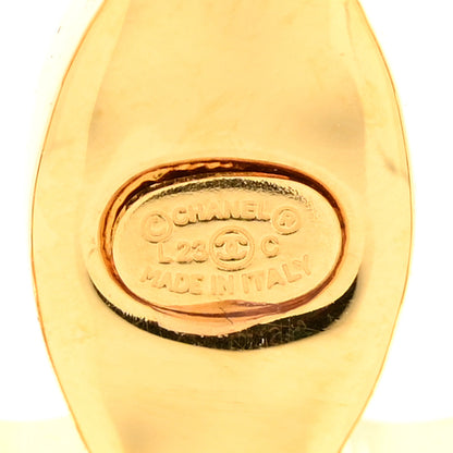 Chanel Crystal Heart CC Brooch Gold 4 of 5