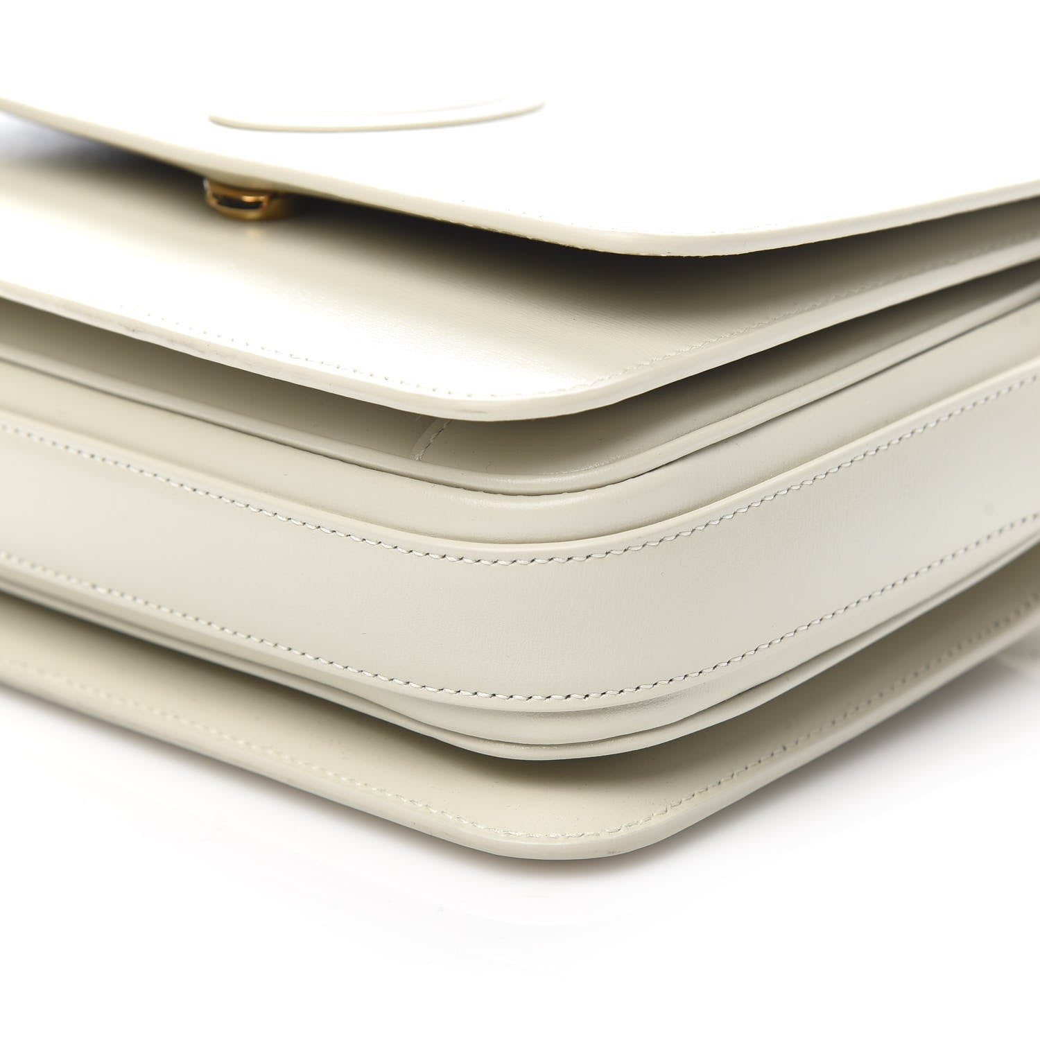 Saint Laurent Calfskin Le 61 Shoulder Bag White 8 of 9