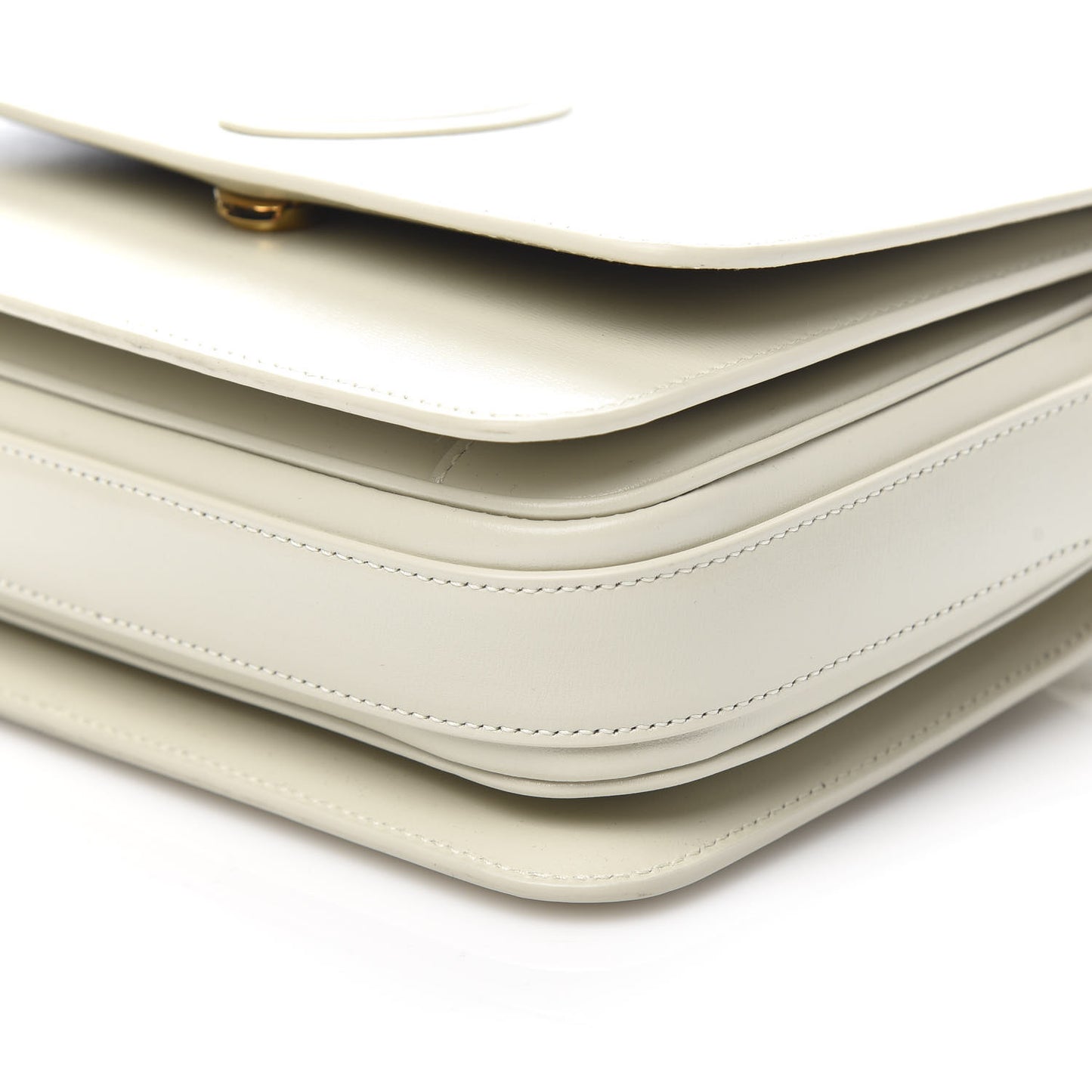 Calfskin Le 61 Shoulder Bag White