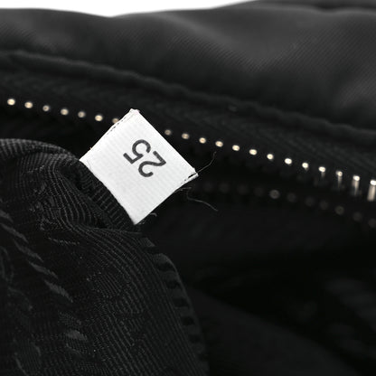 Prada Re-Nylon Triangle Padded Patchwork Shoulder Bag Black 8 of 17