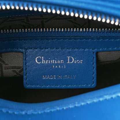 Christian Dior Lambskin Cannage Medium Lady Dior Blue Persan 7 of 15