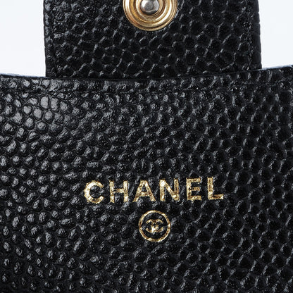 Chanel Caviar Quilted Flap Card Holder Black 6 of 9