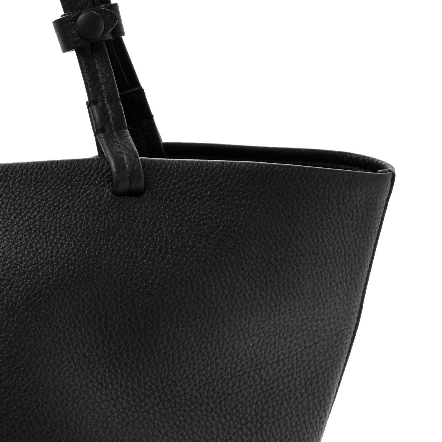 The Row Grained Calfskin Park Tote Three Black 8 of 10