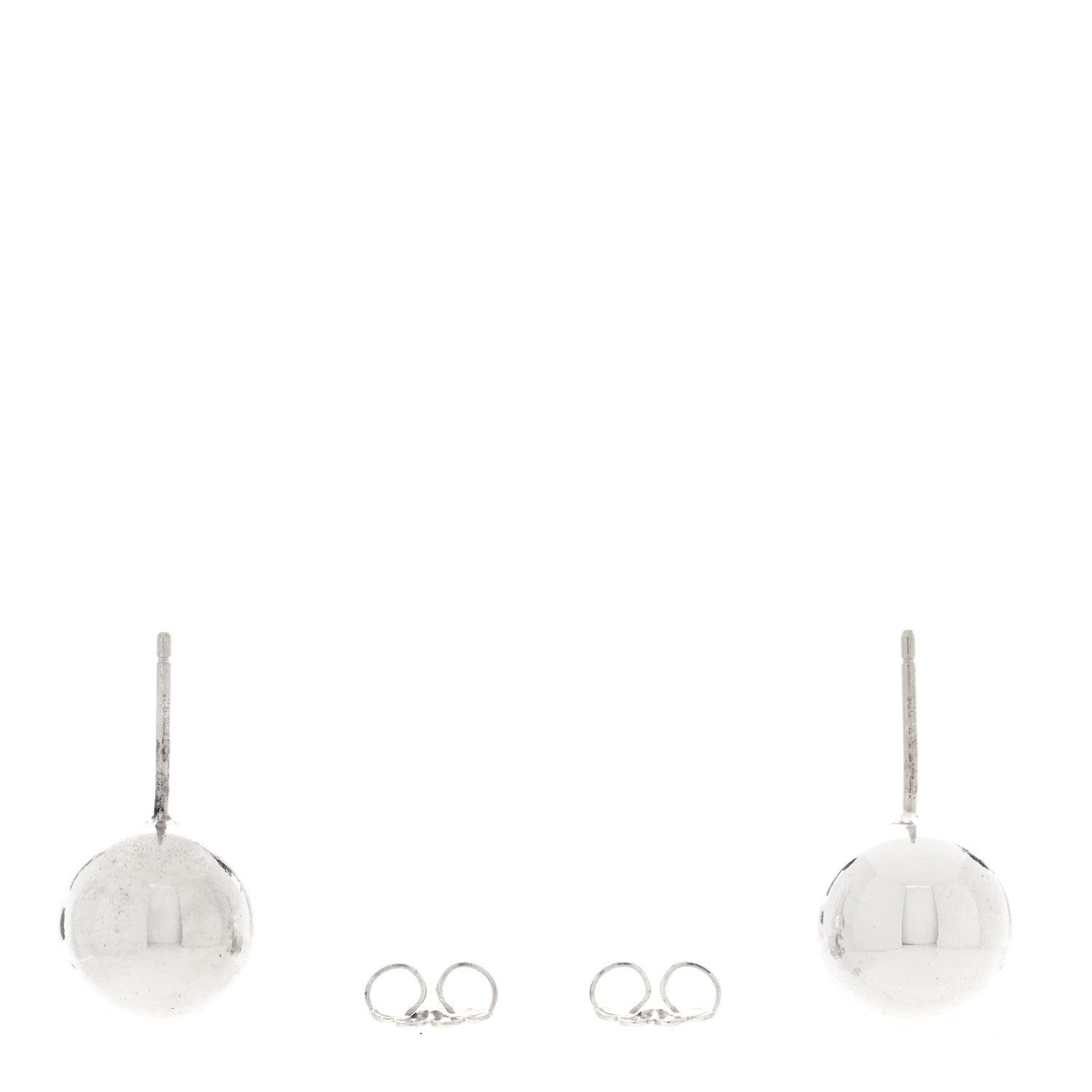 Tiffany Sterling Silver 10mm HardWear Ball Earrings 3 of 5