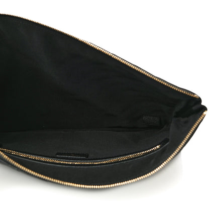 Chanel Caviar Chevron Quilted Medium Cosmetic Case Black 5 of 10