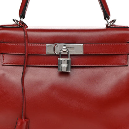 Hermes Box Kelly Retourne 28 Rouge H 8 of 29