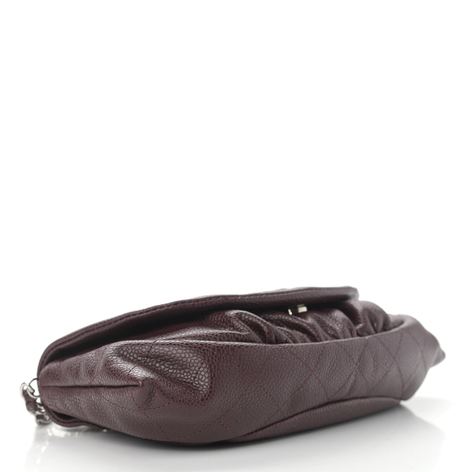 Chanel Caviar Half Moon Wallet On Chain WOC Bordeaux 4 of 12