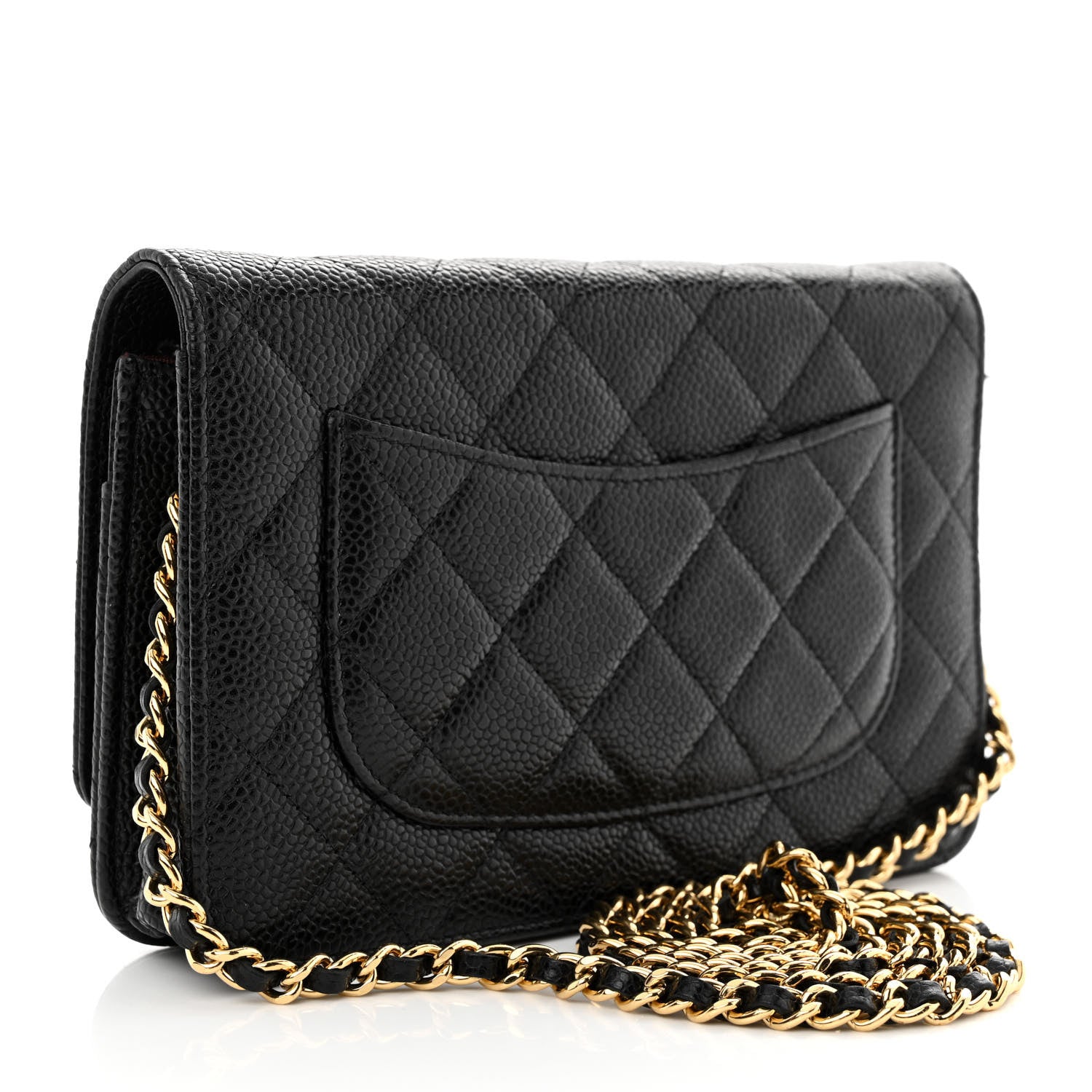 Chanel Caviar Quilted Wallet on Chain WOC Black 3 of 14
