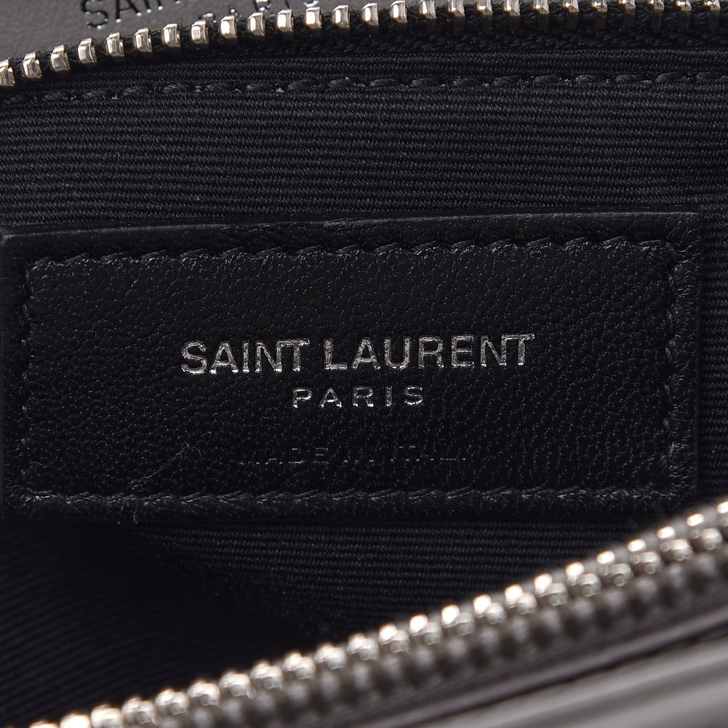 Saint Laurent Calfskin Y Quilted Monogram Medium Loulou Chain Satchel Light Gray 6 of 9