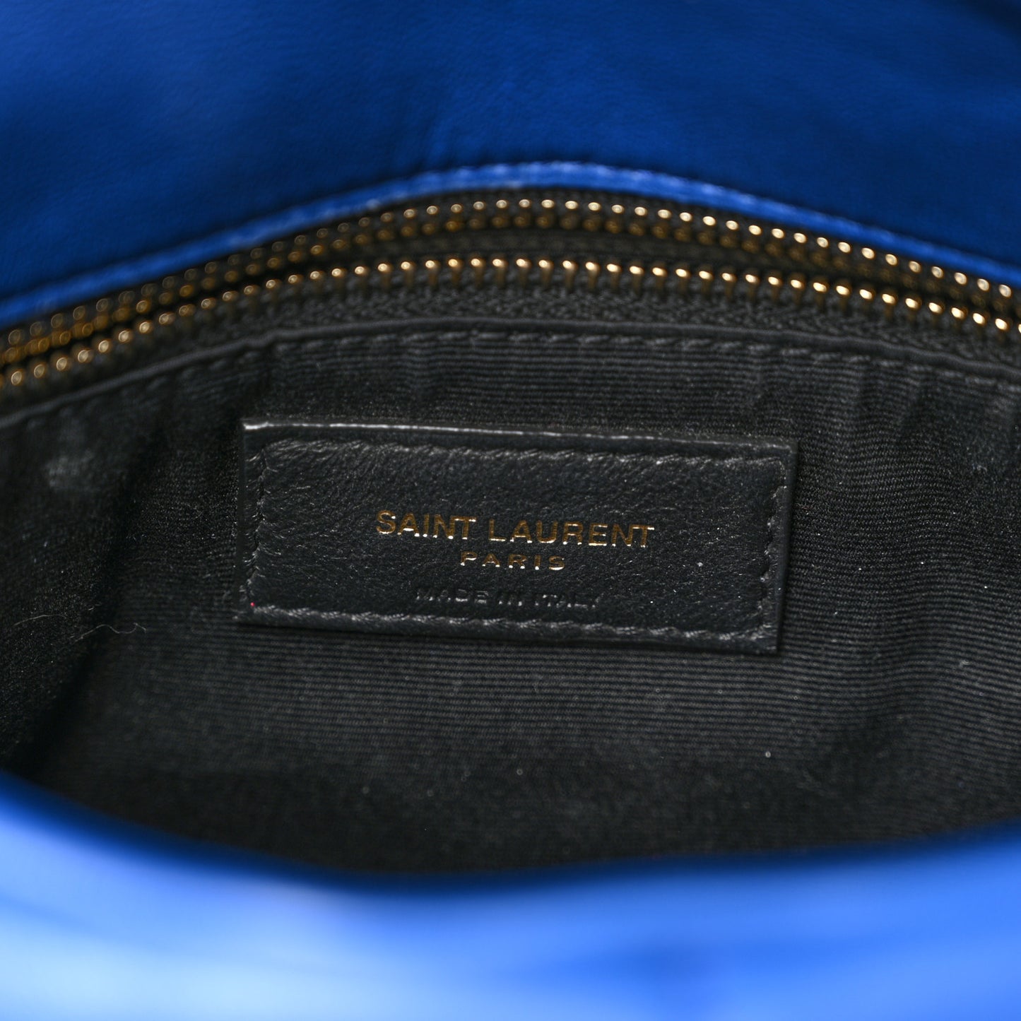 Lambskin Quilted Small Loulou Puffer Monogram Chain Satchel Majorele Blue