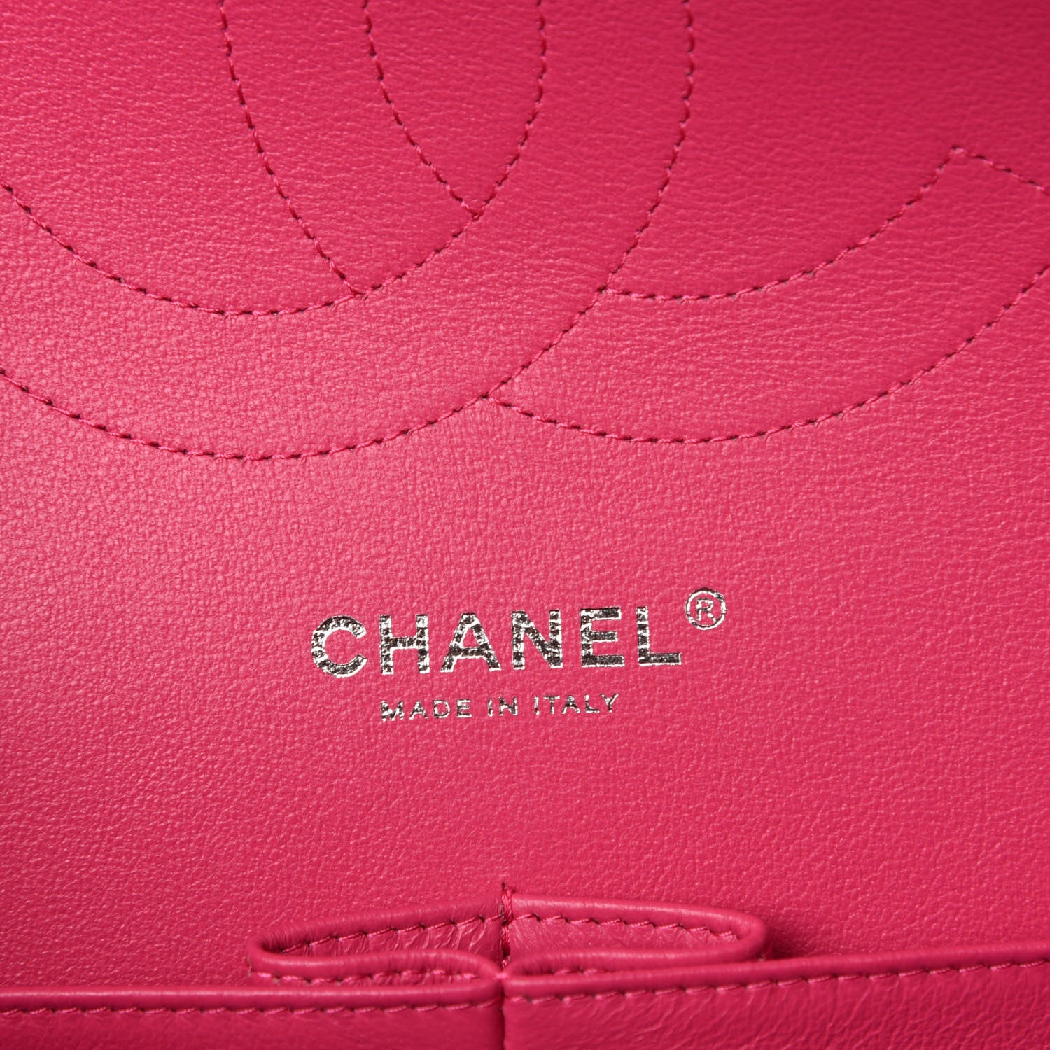 Chanel Lambskin Quilted Jumbo Double Flap Dark Pink 11 of 13