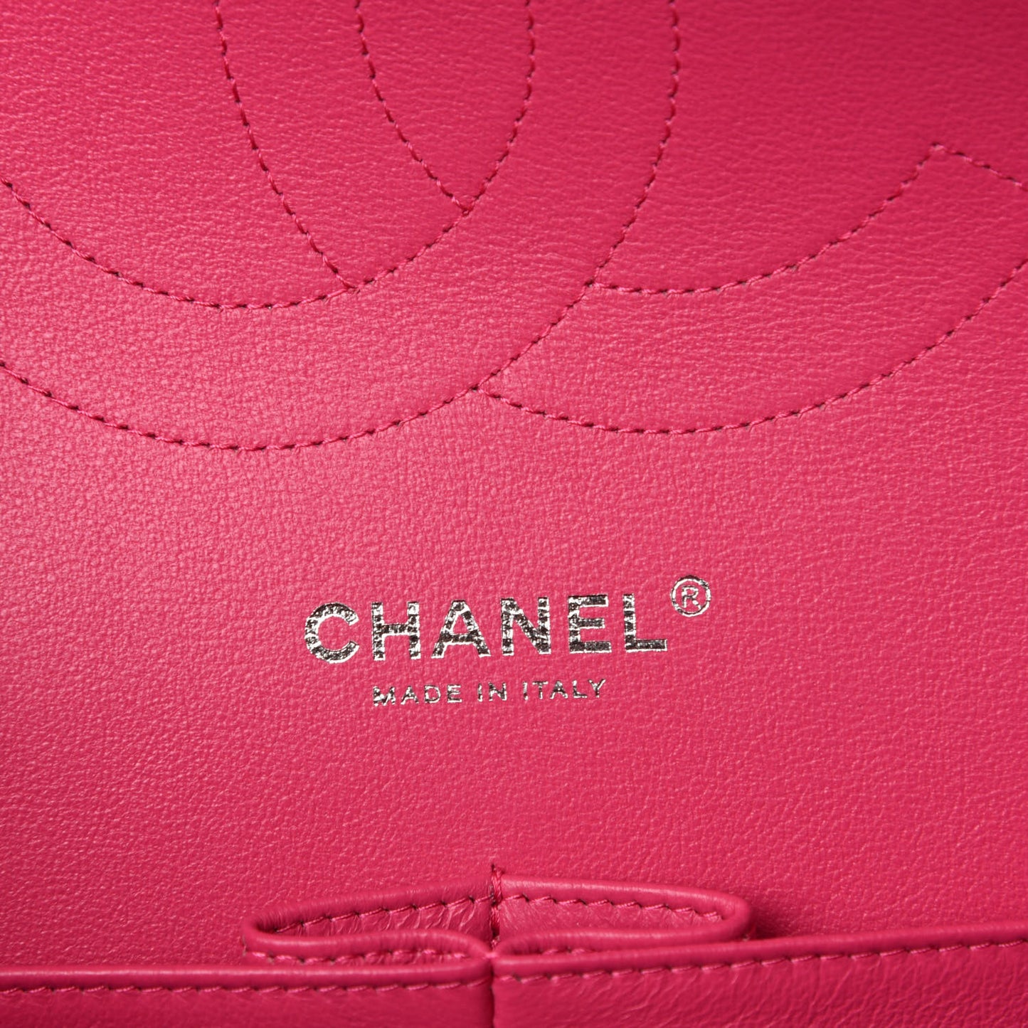 Lambskin Quilted Jumbo Double Flap Dark Pink
