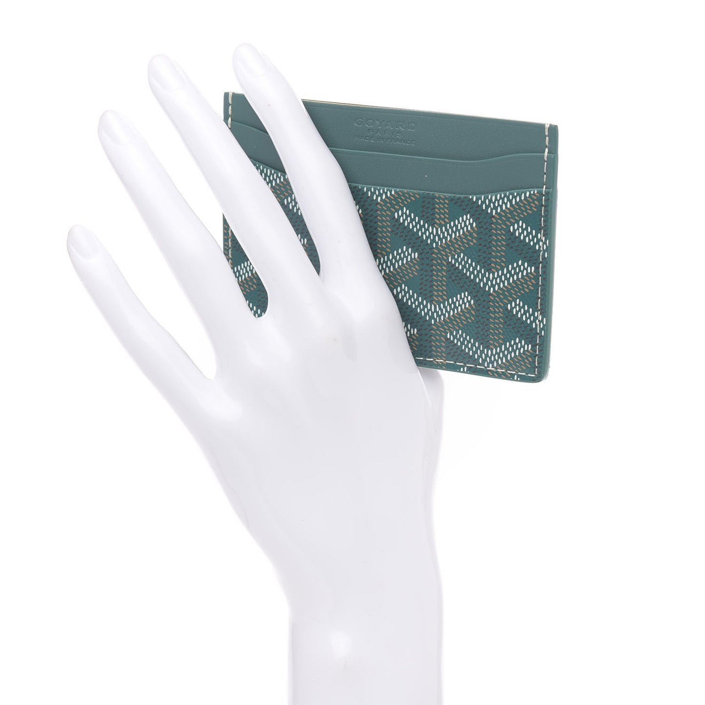 Goyardine Saint Sulpice Card Holder Green