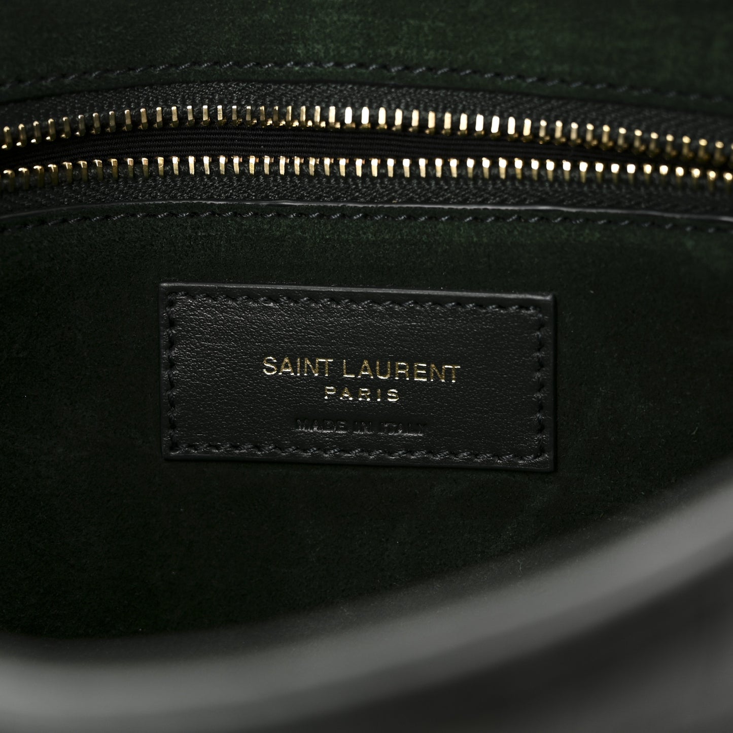 Calfskin Crocodile Embossed Le 5 A 7 Hobo Dark Green Bottle