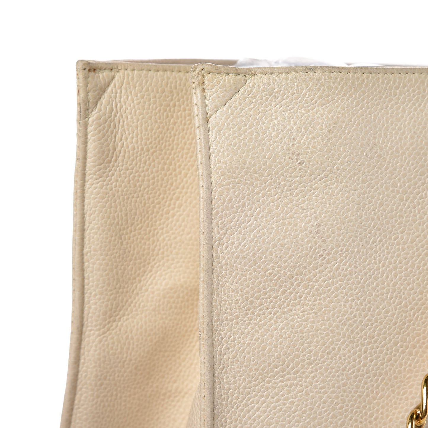 Caviar CC Shopper Tote Beige Clair