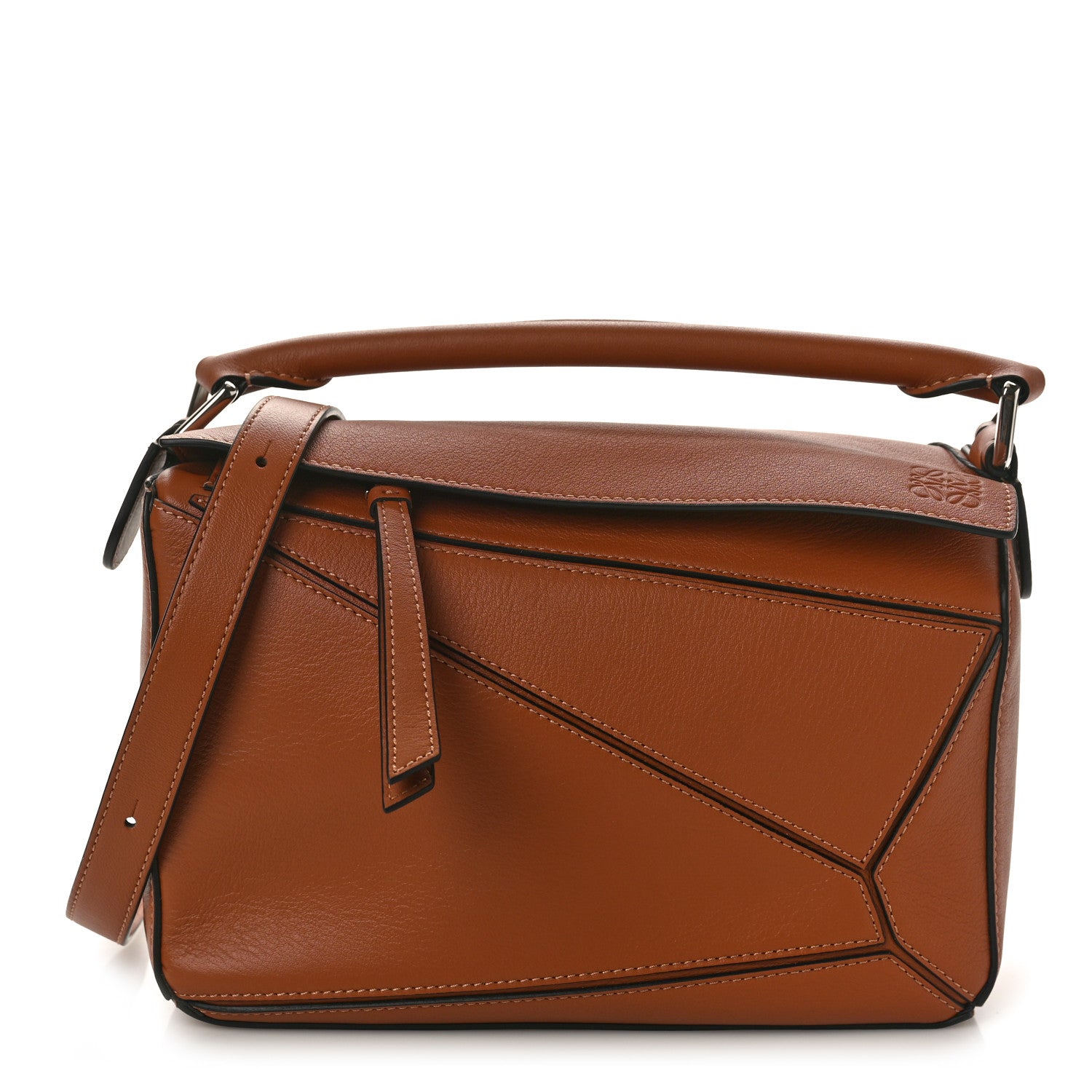 Loewe Calfskin Small Puzzle Bag Tan 1 of 9