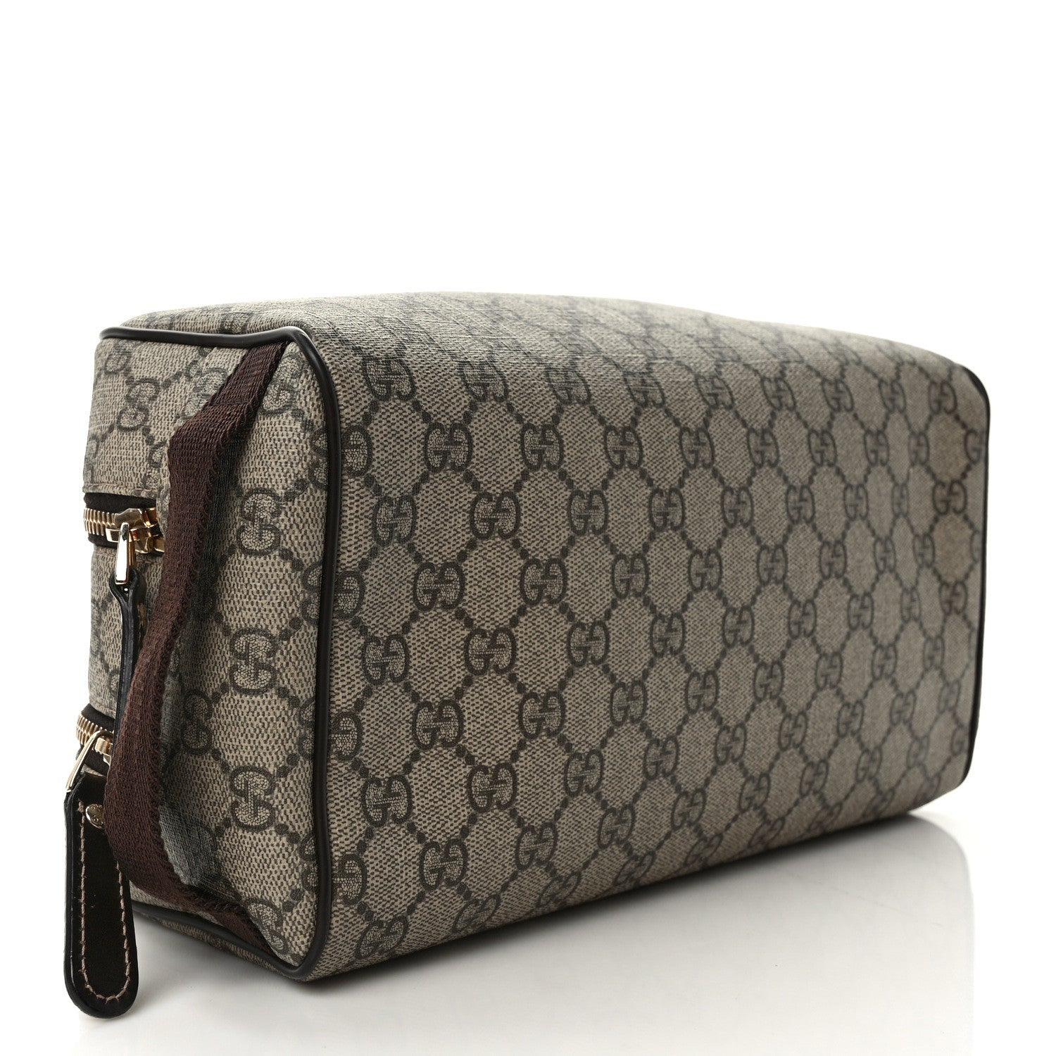 Gucci GG Supreme Monogram Toiletry Case Dark Brown 4 of 8