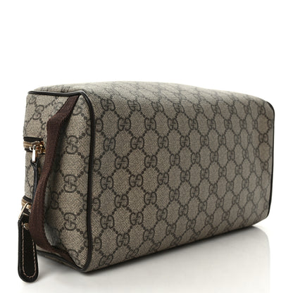 Gucci GG Supreme Monogram Toiletry Case Dark Brown 4 of 8