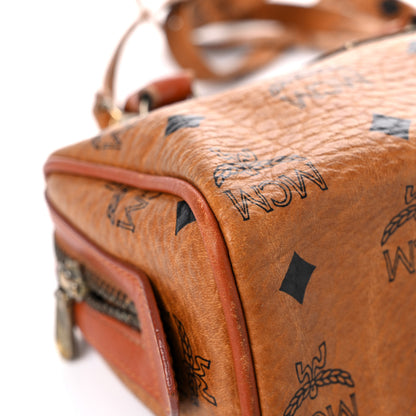 MCM Visetos Mini Boston Bag Cognac 6 of 28