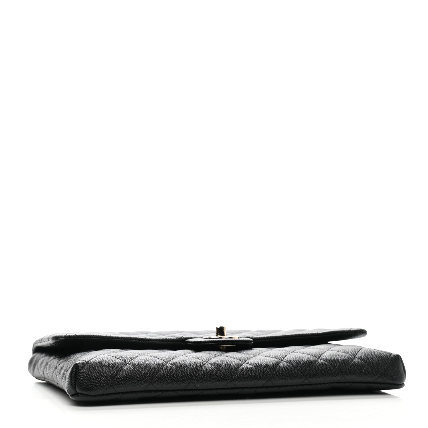 Chanel Caviar Quilted Flap Clutch Black 4 of 9