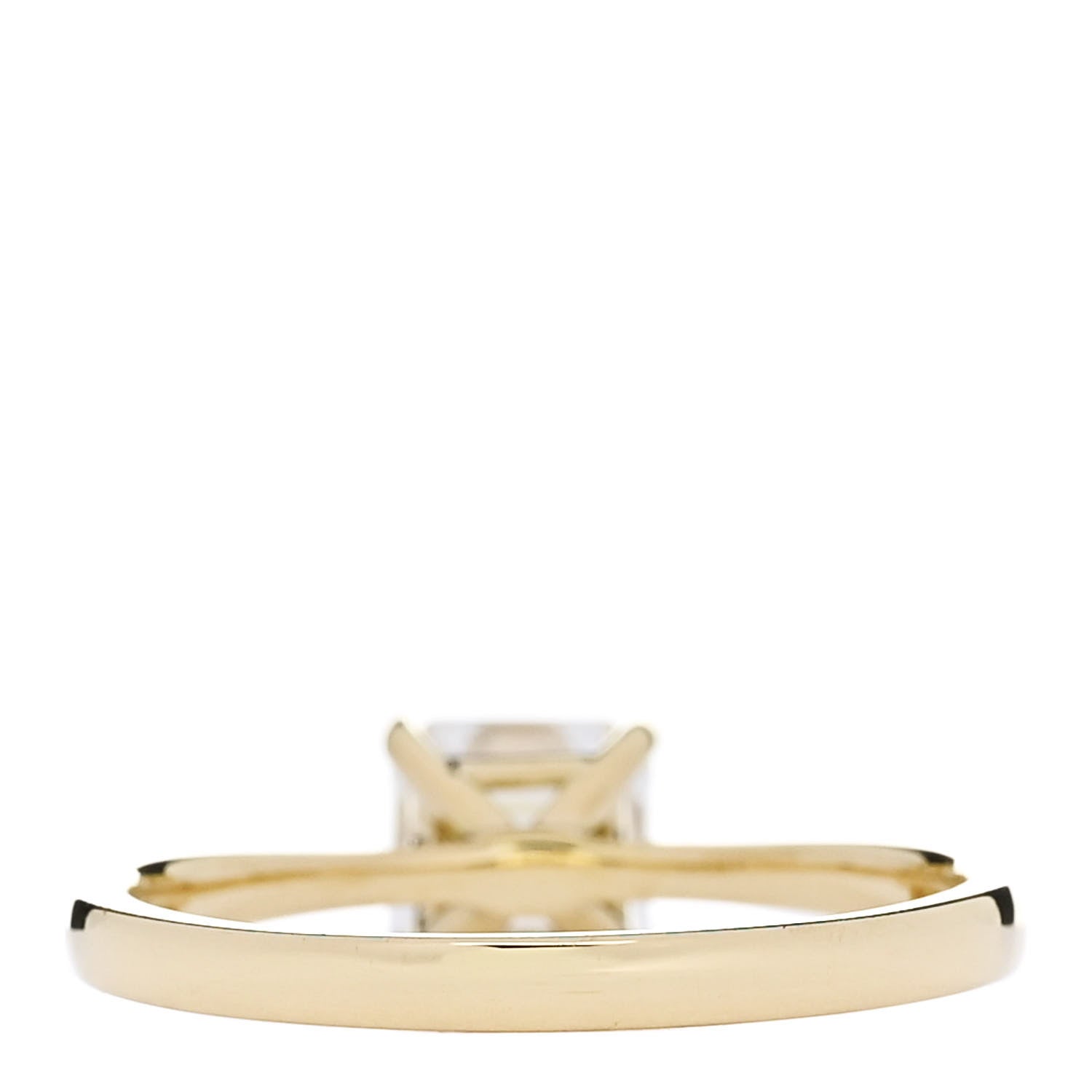 Parker & West by FASHIONPHILE 18K Yellow Gold Diamond 1.03ct Square Emerald Cut Engagement Ring  52 6 4 of 9