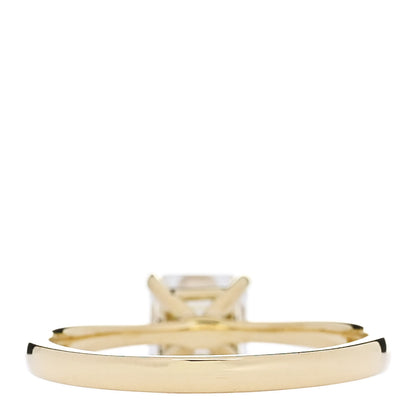 Parker & West by FASHIONPHILE 18K Yellow Gold Diamond 1.03ct Square Emerald Cut Engagement Ring  52 6 4 of 9